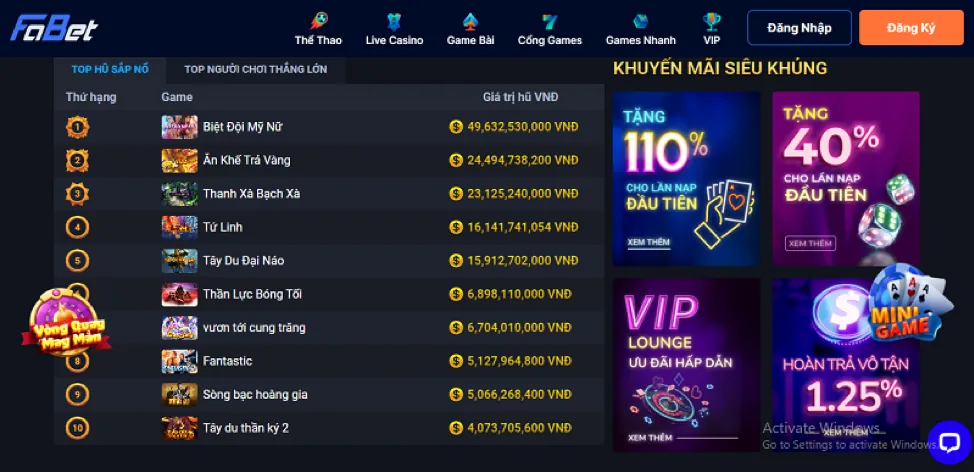 Ưu đãi độc quyền cho trò chơi bắn cá và nổ hũ BD88 Win